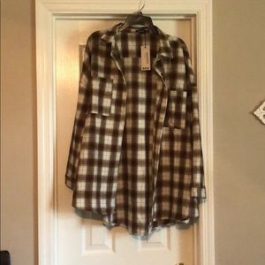 Plaid shacket! Brand new!